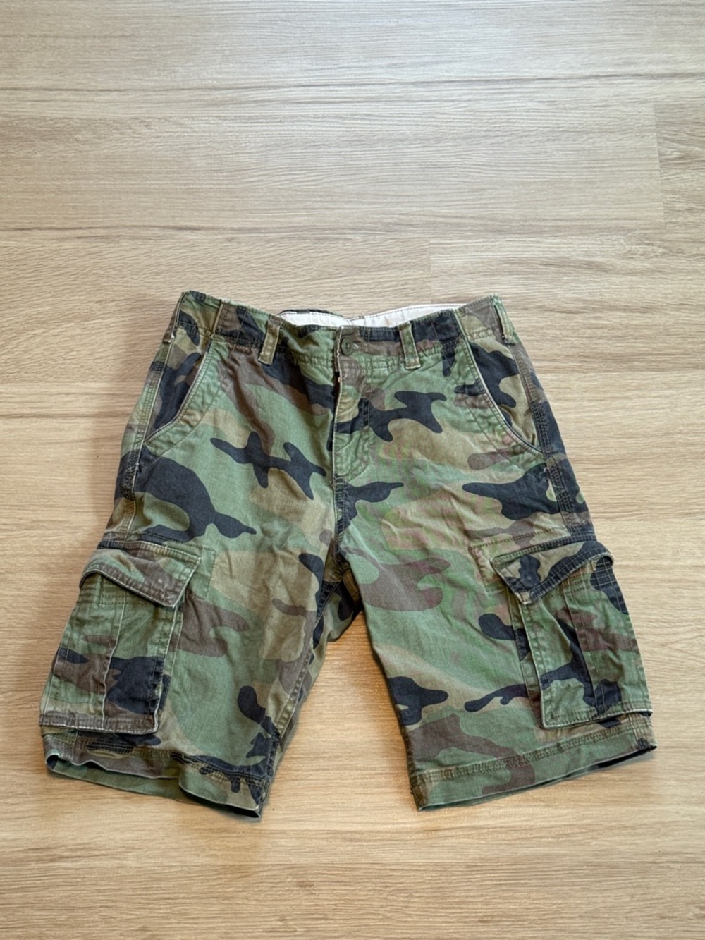 GAP Kids Camo Cargo Shorts - Green